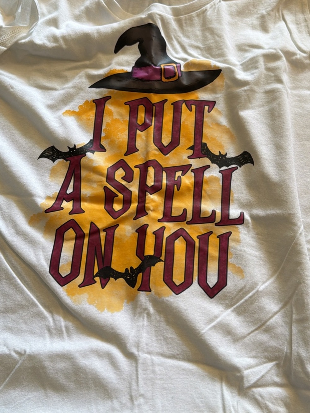 Gildan White Tee “I put a spell on you”